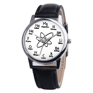 Montre mode motif moléculaire – Montre femme pour étudiantes