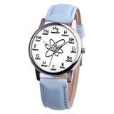 Montre mode motif moléculaire – Montre femme pour étudiantes