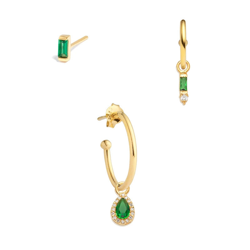 Boucles d'oreilles tendance, ensemble de 3 boucles d'oreilles