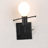 Modern Creative LED Wall Lamps Bedroom Bedside Lamp Nordic Iron Corridor Stairs Bar Restaurant Wall Light Child Room Decoration