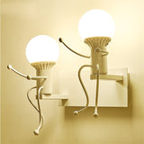 Modern Creative LED Wall Lamps Bedroom Bedside Lamp Nordic Iron Corridor Stairs Bar Restaurant Wall Light Child Room Decoration