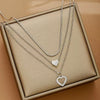 Collier cœur superposé doré AIVEO – Élégant, polyvalent, quotidien et fêtes
