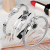 Ensemble de 3 bracelets Love pour femmes Acier inoxydable, rétro et cadeau Saint-Valentin