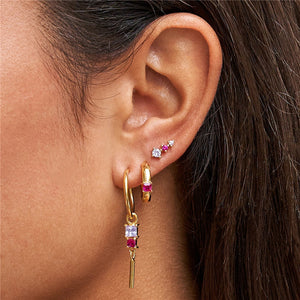 Boucles d'oreilles tendance, ensemble de 3 boucles d'oreilles