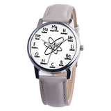 Montre mode motif moléculaire – Montre femme pour étudiantes