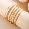 Ensemble de 6 bracelets chaînes punk pour femmes  Vintage, superposés, parfaits comme cadeau