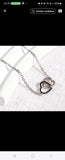 Collier pendentif double anneau en acier inoxydable, unisexe, style coréen