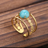 Anneau classiques pour couple plaquées or